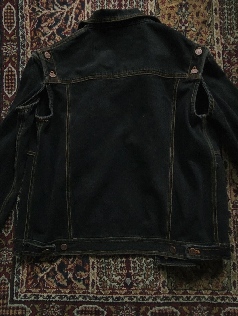 Telfar Black Denim Jacket - Picture 4 of 4